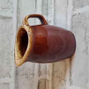 Vintage Hull Brown Drip Creamer